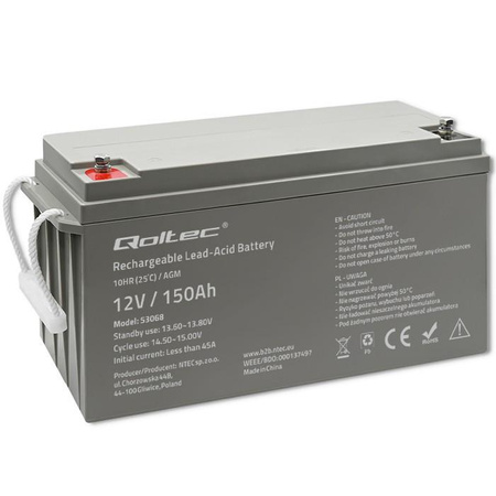 Akumulator AGM | 12V | 150Ah | max. 2250A 