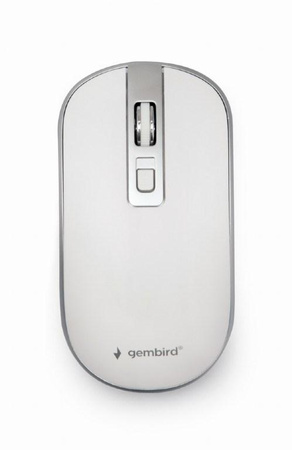 GEMBIRD MUSW-4B-06-WS Mysz optyczna kolor biało-srebrny Nano odbiornik