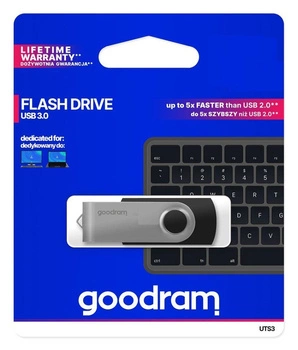 Pendrive GOODRAM UTS3 64GB USB 3.2 Gen 1 Black