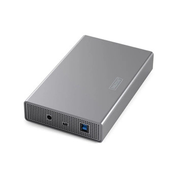 Obudowa DIGITUS USB 3.0 na dysk SSD/HDD 2.5" oraz 3.5" SATA III max. 16 TB z zasilaczem, aluminiowa