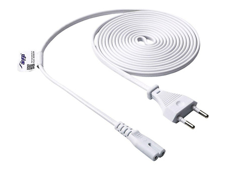 AKYGA Power Cable for Notebook AK-RD-07A Eight CCA CEE 7/16 / IEC C7 3.0m white