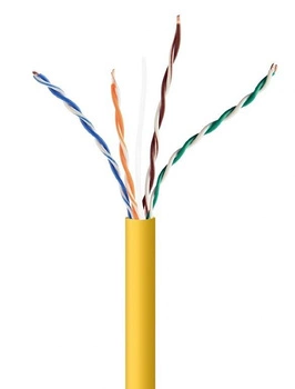 GEMBIRD UPC-5004E-SOL-Y Kabel instalacyjny UTP kat. 5e drut CCA 305m rolka żółty