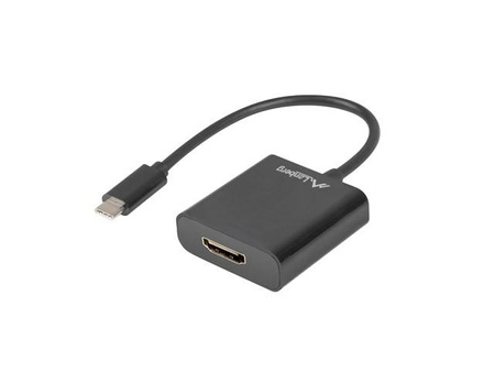 Adapter USB CM - HDMI F 15cm czarny 