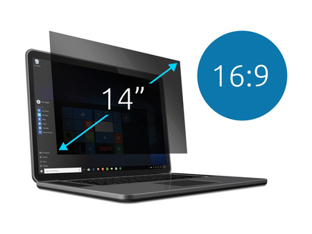 KENSINGTON 626462 Kensington filtr prywatyzujący 2 way removable 14 Wide 16:9 (17,5cmx31cm)