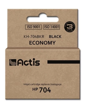 Actis KH-704BKR Tusz (zamiennik HP 704 CN692AE; Standard; 15 ml; czarny)