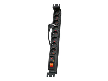 Listwa zasilająca Acar S8 FA RACK (5m ; czarny)