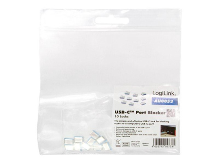 LOGILINK AU0053 USB-C port blocker 10x