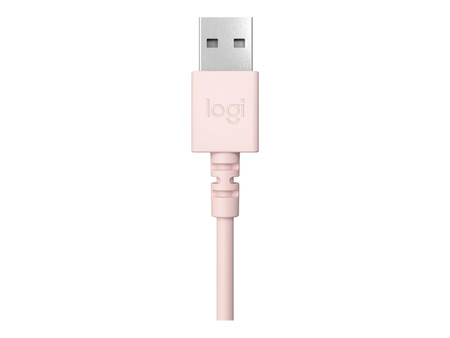 LOGITECH H390 Headset on-ear wired USB-A rose