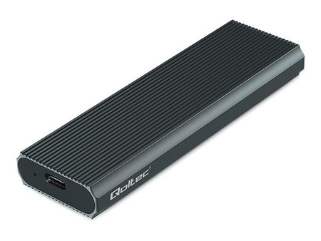 QOLTEC 52630 Obudowa Kieszeń na dysk M.2 SSD NVMe PCIe USB 3.1 Super speed 10Gb s 4TB Grafit