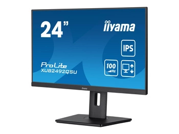 IIYAMA XUB2492QSU-B1 24inch ETE IPS-panel 2560x1440 100Hz QHD 300cd/m2 0.5ms MPRT FreeSync HDMI DP 15cm Height Adj. Stand (P)