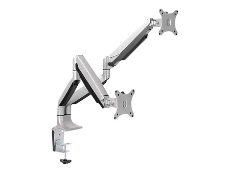 LOGILINK BP0043 LOGILINK - Aluminiowy podwójny uchwyt na biurko do monitorów, 13-27 , max. 9 kg
