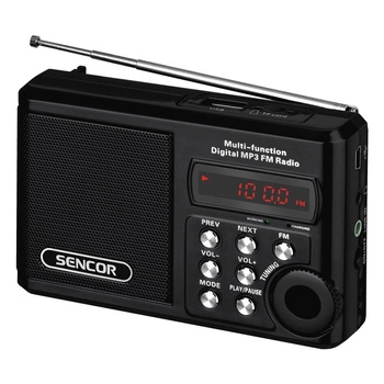 SRD 215 B Kieszonkowe radio Mp3,USB, Slot na kartę SD Bateria litowa do 10 godzin