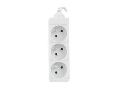 LANBERG PS0-03E-0300-W Lanberg listwa zasilająca 3M BIAŁA 3X 230V PL KABEL WYKONANY Z PEŁNEJ MIEDZI
