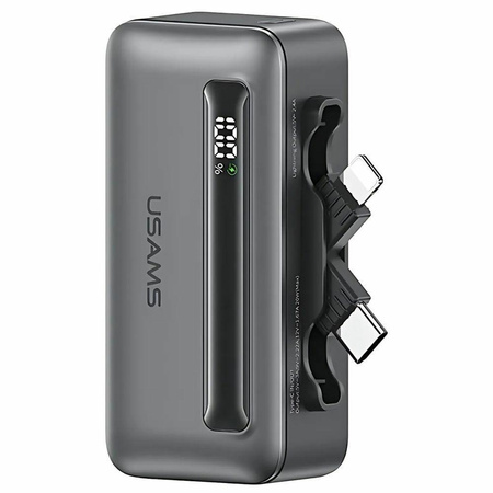 Powerbank 4500mAh 20W USB-C/Lightning Fast Charge szary 