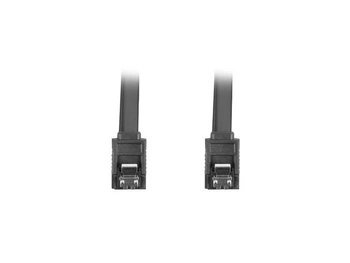 Kabel SATA Lanberg DATA III (6Gb/s) F/F 0,5m metalowe zatrzaski czarny