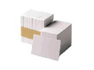 Zebra white PVC cards, 30 mil (500 cards)