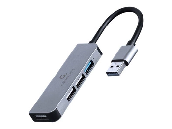 GEMBIRD Hub USB 3.0 4-Porty 1 x USB 3.1 + 3 x USB 2.0 czarny