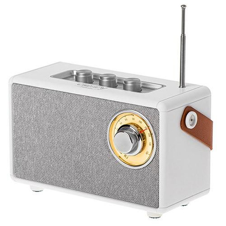 Głośnik Bluetooth CR1902 FM USB-C biały