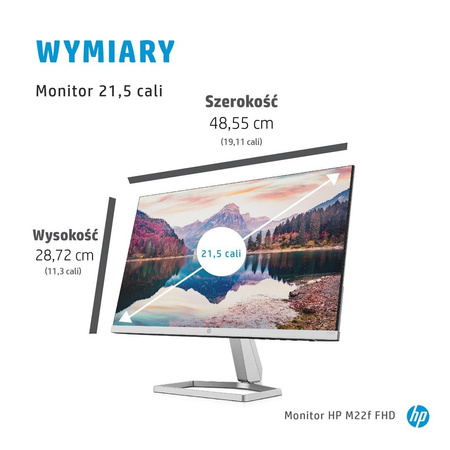 Monitor HP M22f 21,5"FHD IPS 5ms 300nits 75Hz VGA HDMI