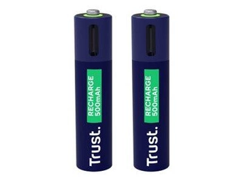 TRUST USB-C rechargeable AAA batteries