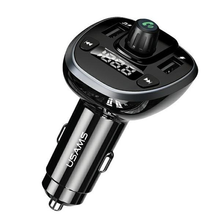 Zestaw głośnomówiący C21 z transmiterem FM MP3 Bluetooth   2xUSB 3,4A 