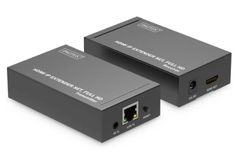 Przedłużacz/Extender DIGITUS HDMI 1080p 60Hz 120m po skrętce kat.6 HDCP 1.3 IR (zestaw)