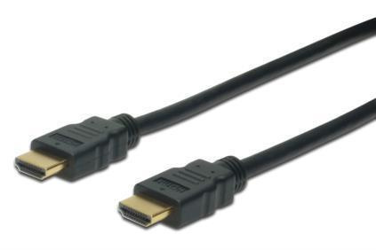 Kabel DIGITUS połączeniowy HDMI 2.0 Premium High Speed Ethernet 4K60Hz UHD HDMI A/HDMI A M/M czarny 3m