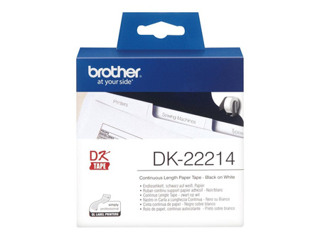 BROTHER DK22214 Taśma Brother Continuous Paper Tape 12mm x 30.48m