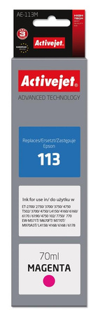Activejet AE-113M Tusz (zamiennik Epson 113 C13T06B340; Supreme; 70ml; czerwony)