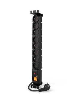 Listwa zasilająca Acar S8 FA RACK (1,5m ; czarny)