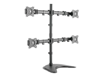 DIGITUS DA-90364 Stojak biurkowy 4xLCD, max. 27, max. obciąż. 8kg, uchylno-obrotowy 360 (PIVOT)