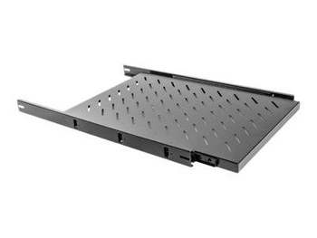 LANBERG AK-1011-B Lanberg półka wysuwana do szaf 19 1000mm (1U, 465x750mm, udźwig do 15kg) czarna
