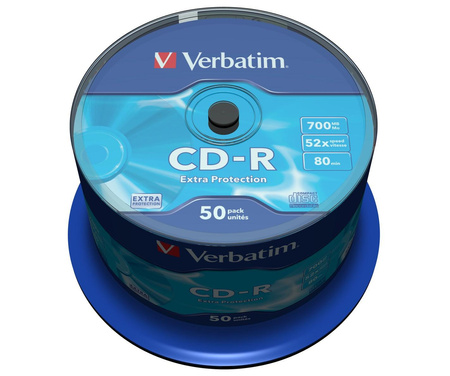 VERBATIM 43351 Verbatim CD-R   cake box 50 700MB 52x DataLife