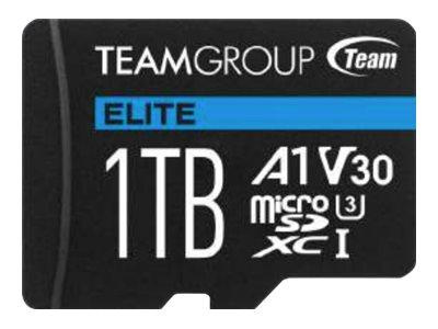 TEAMGROUP Memory Card Micro SDXC 512GB Elite A1 V30 + Adapter