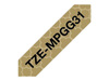 BROTHER TZEMPGG31 Taśma Brother 12mm Gold geometric pattern tape