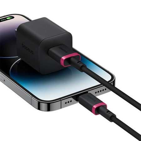 Kabel Baseus Dura 2.4A 1m (czerwono-czarny)