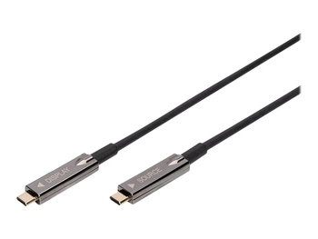 DIGITUS Kabel połączeniowy audio-wideo AOC USB 3.1 Typ C/USB Typ C 4K 60Hz 10m