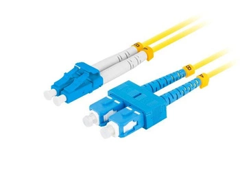 Patchcord światłowodowy Sm Sc/Upc-Lc/Upc Duplex 3.0Mm 1M żółty