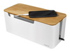 LOGILINK KAB0075 Cable box 320x140x130 mm white with bamboo lid
