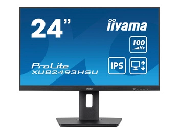 IIYAMA XUB2493HSU-B7 24inch IPS FHD 100Hz 300cd/m2 1ms Speakers HDMI DP 2xUSB 2.0 Speakers 15cm Height Adj. Stand