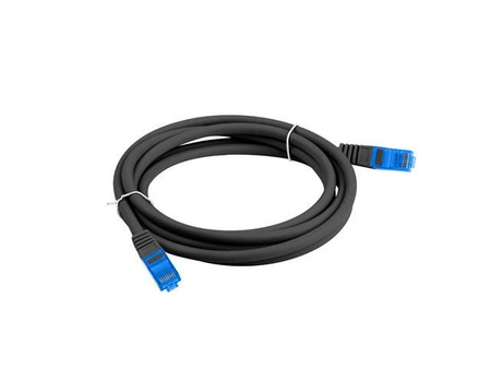 Patchcord Lanberg S/FTP kat.6A 2m LSZH CCA fluke passed czarny