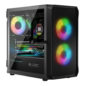 Obudowa Komputerowa Logic Portos ARGB Mini USB 3.0 Czarna