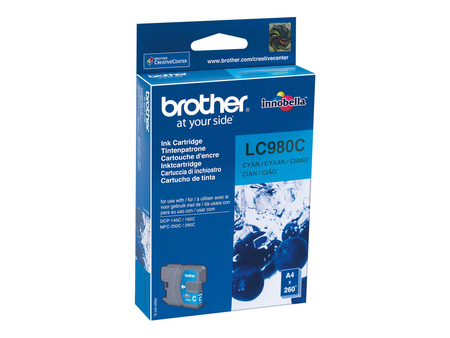 BROTHER LC980C Tusz Brother LC980C cyan 260str DCP145C / DCP165C / MFC250C / MFC290C