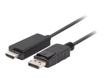 LANBERG Kabel DisplayPort M v1.1->HDMI M 1m czarny