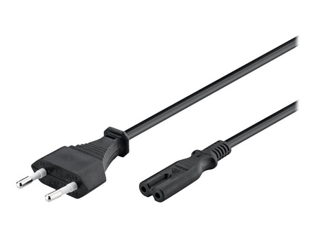 MANHATTAN Kabel Zasilający Audio Ósemka Euro na C7 3m Czarny