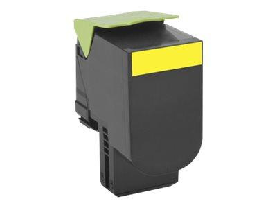 LEXMARK 80C2HY0 Toner Lexmark 802HY yellow zwrotny 3000 str. CX410de / CX410dte / CX410e