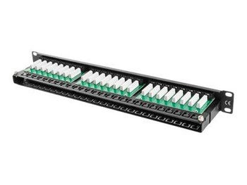 LANBERG PPU5-1048-B Lanberg Patch Panel 48 port 1U, kat. 5e, czarny