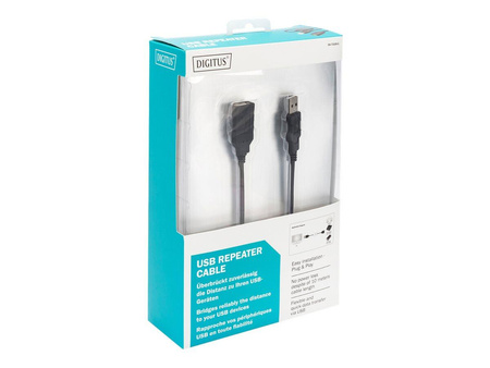 DIGITUS DA-73100-1 Kabel repeater USB 2.0 Digitus o długości 10m, 5 LGW