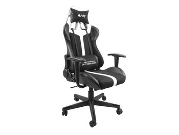 Fotel gamingowy Fury Avenger XL czarno-biały