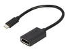 GEMBIRD Adapter USB-C do DisplayPort czarny 4K 15 cm